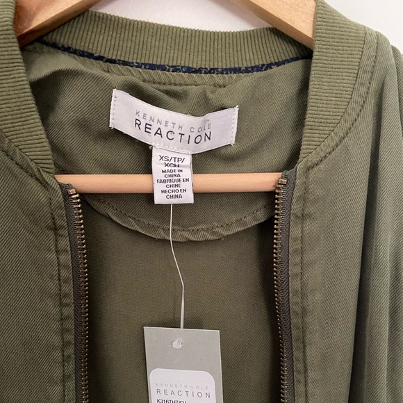 Kenneth Cole Reaction lightweight green jacket XS - Picture 2 of 7